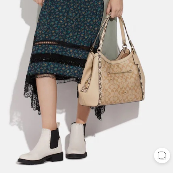 Coach Kristy Shoulder Bag In Colorblock Signature Canvas - Picture 6 of 11